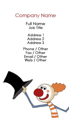 Clown Business Card Template