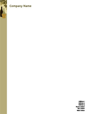 Liquor & Wine 6 Letterhead