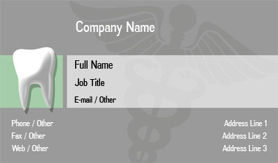 Grey Dentistry Business Card Template