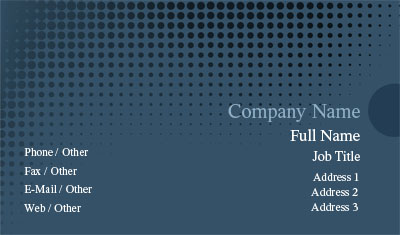 Dark Blue Gradient Business Card Template