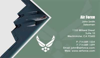 Air Force Business Card Template