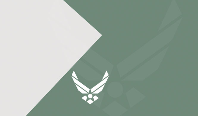 Air Force Business Card Template Zurück Miniaturbild