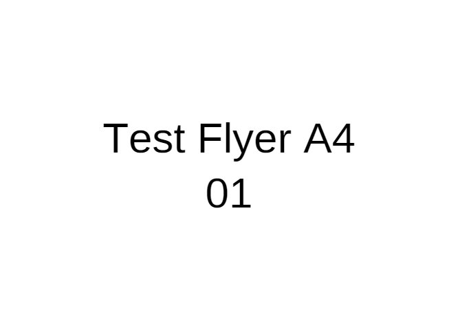 Test Flyer A4 01