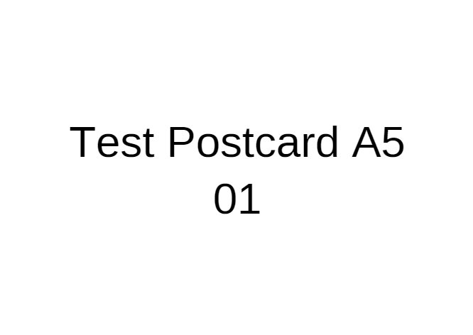 Test Postcard A5 01